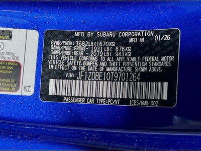 2026 Subaru BRZ Limited