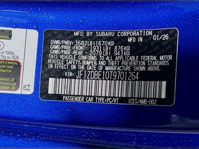 2026 Subaru BRZ Limited