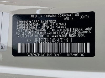 2025 Subaru BRZ Limited