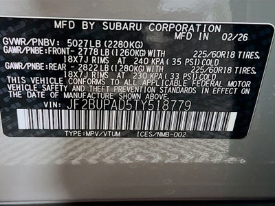 2026 Subaru OUTBACK Premium