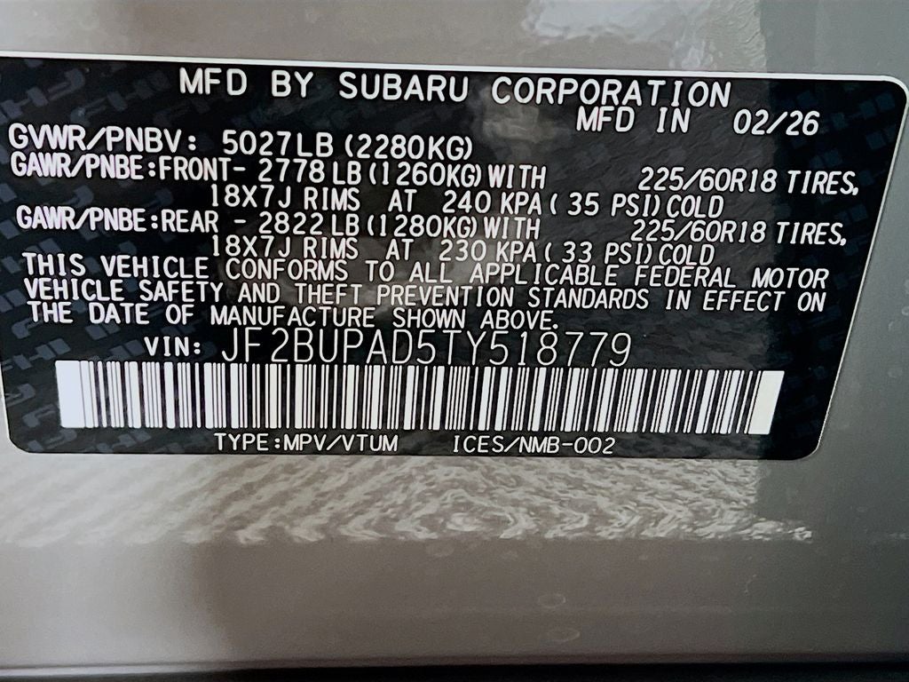 2026 Subaru OUTBACK Premium