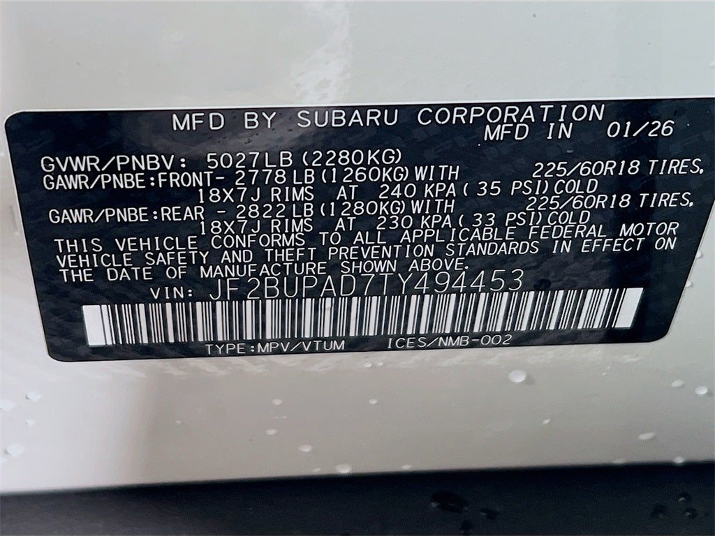 2026 Subaru OUTBACK Premium