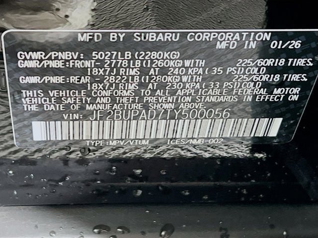 2026 Subaru OUTBACK Premium