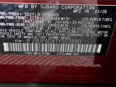 2026 Subaru OUTBACK Premium