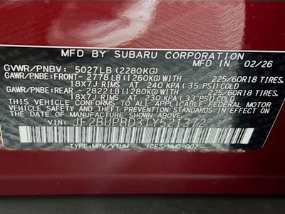 2026 Subaru OUTBACK Premium