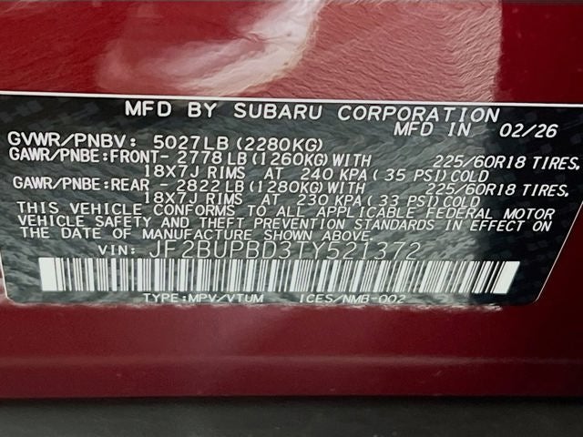 2026 Subaru OUTBACK Premium