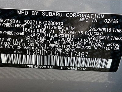 2026 Subaru OUTBACK Premium