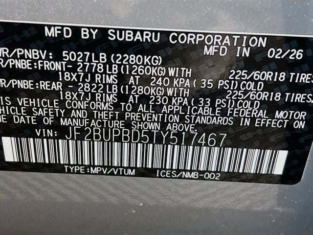2026 Subaru OUTBACK Premium