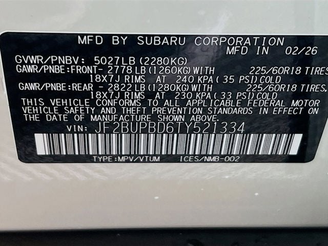 2026 Subaru OUTBACK Premium