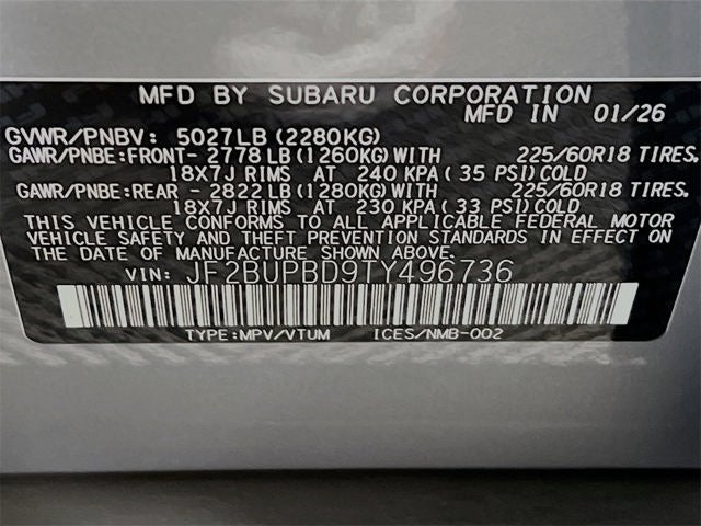 2026 Subaru OUTBACK Premium