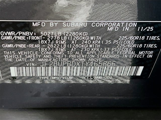 2026 Subaru OUTBACK Premium