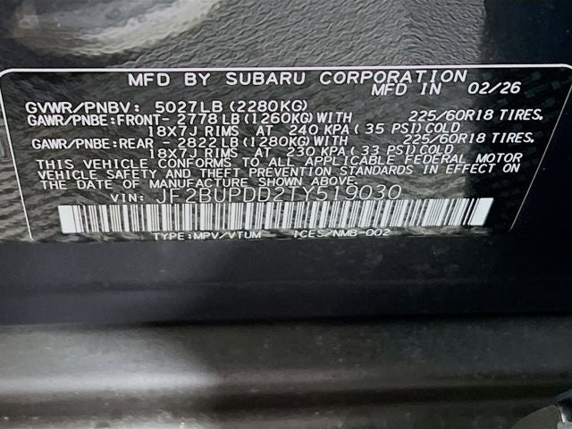 2026 Subaru OUTBACK Limited