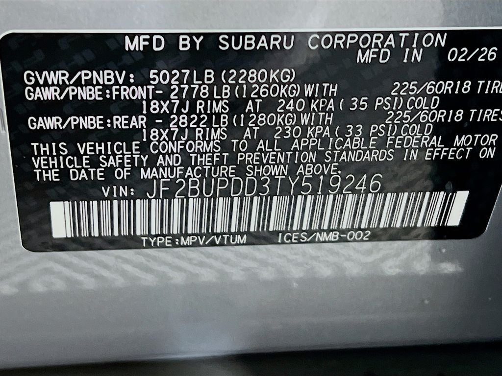 2026 Subaru OUTBACK Limited