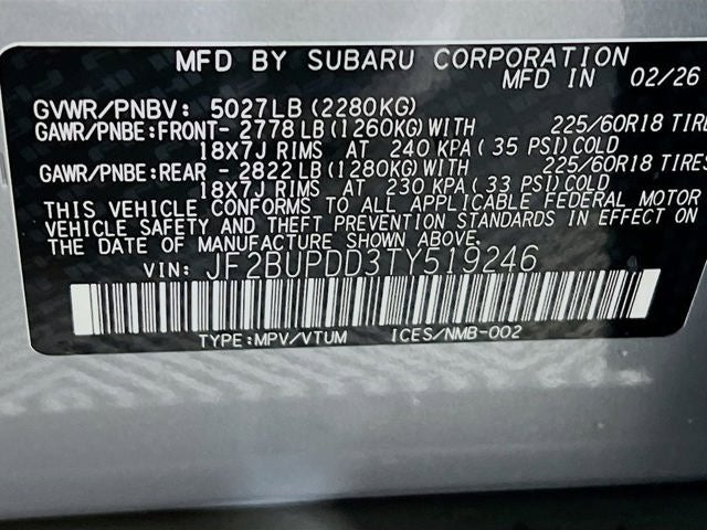 2026 Subaru OUTBACK Limited