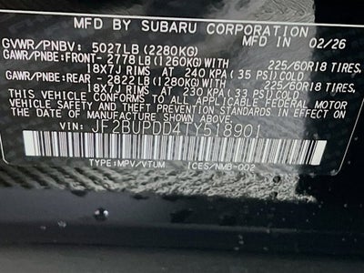 2026 Subaru OUTBACK Limited