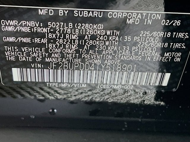 2026 Subaru OUTBACK Limited