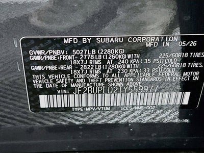 2026 Subaru OUTBACK Touring