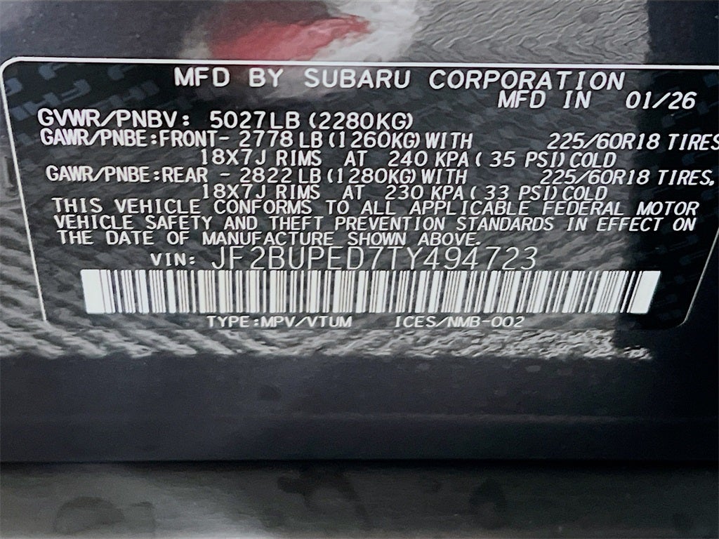 2026 Subaru OUTBACK Touring