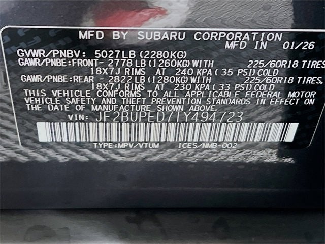 2026 Subaru OUTBACK Touring