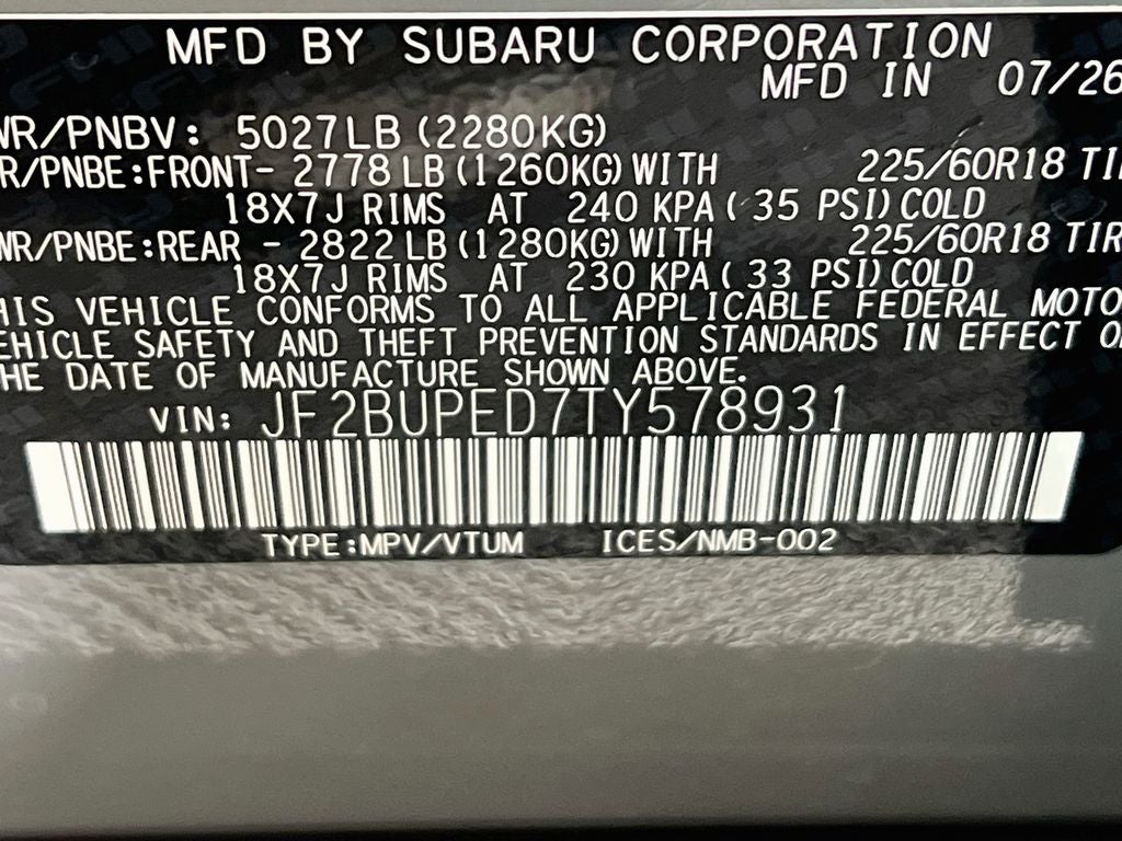 2026 Subaru OUTBACK Touring