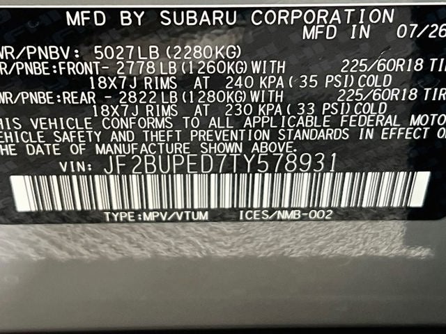 2026 Subaru OUTBACK Touring