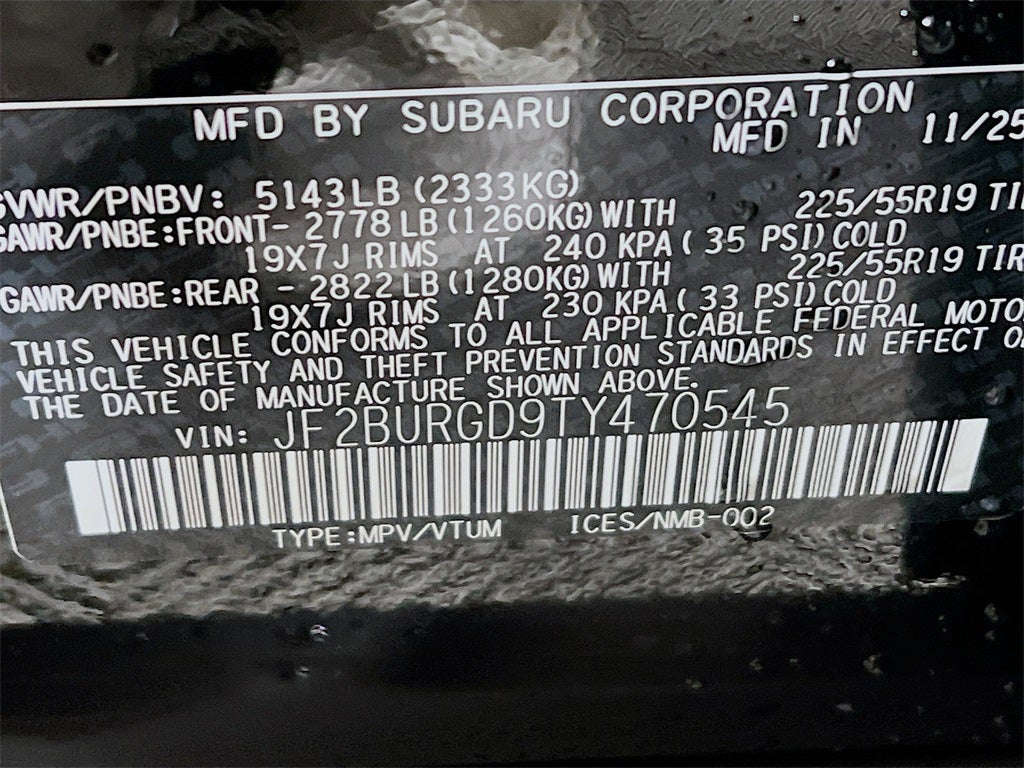 2026 Subaru OUTBACK Limited XT