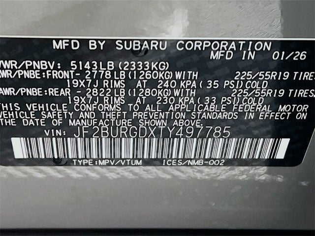 2026 Subaru OUTBACK Limited XT