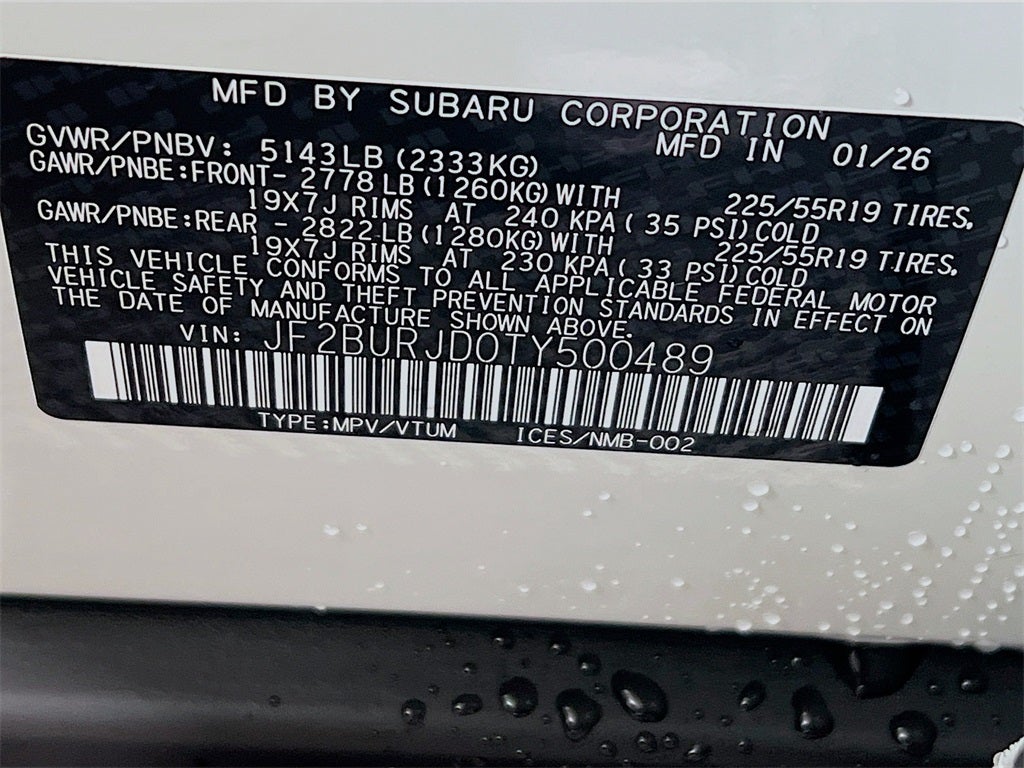 2026 Subaru OUTBACK Touring XT