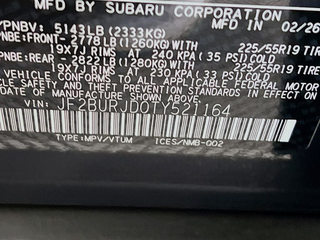 2026 Subaru OUTBACK Touring XT