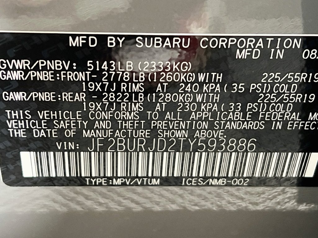 2026 Subaru OUTBACK Touring XT