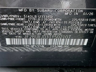 2026 Subaru OUTBACK Touring XT