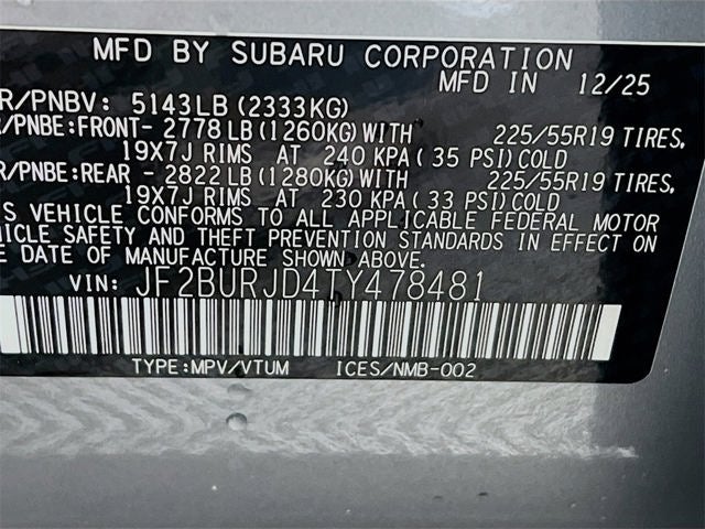 2026 Subaru OUTBACK Touring XT