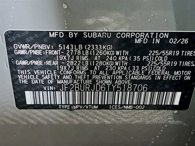 2026 Subaru OUTBACK Touring XT