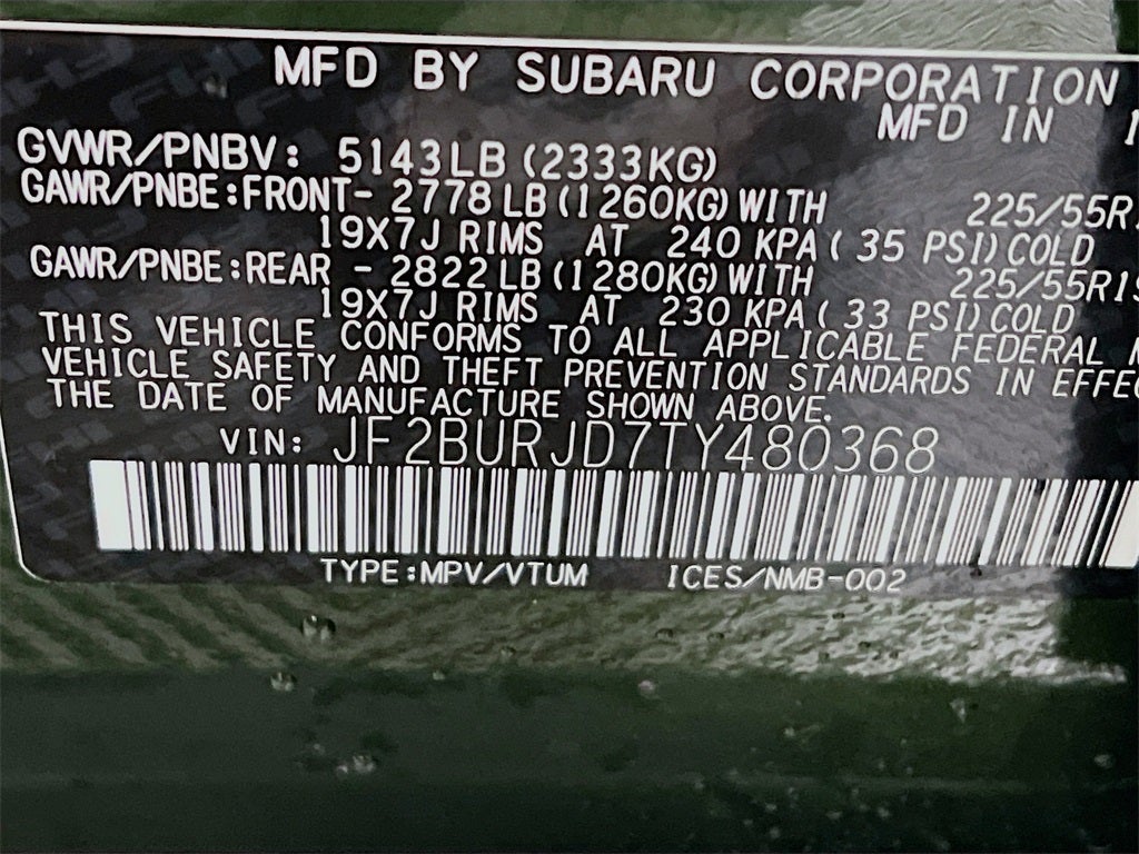 2026 Subaru OUTBACK Touring XT