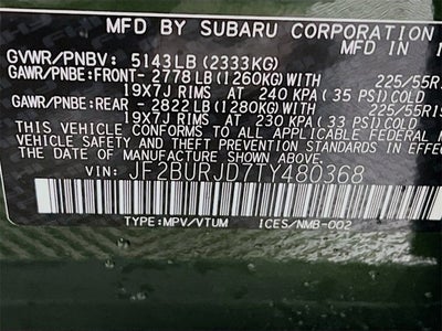 2026 Subaru OUTBACK Touring XT