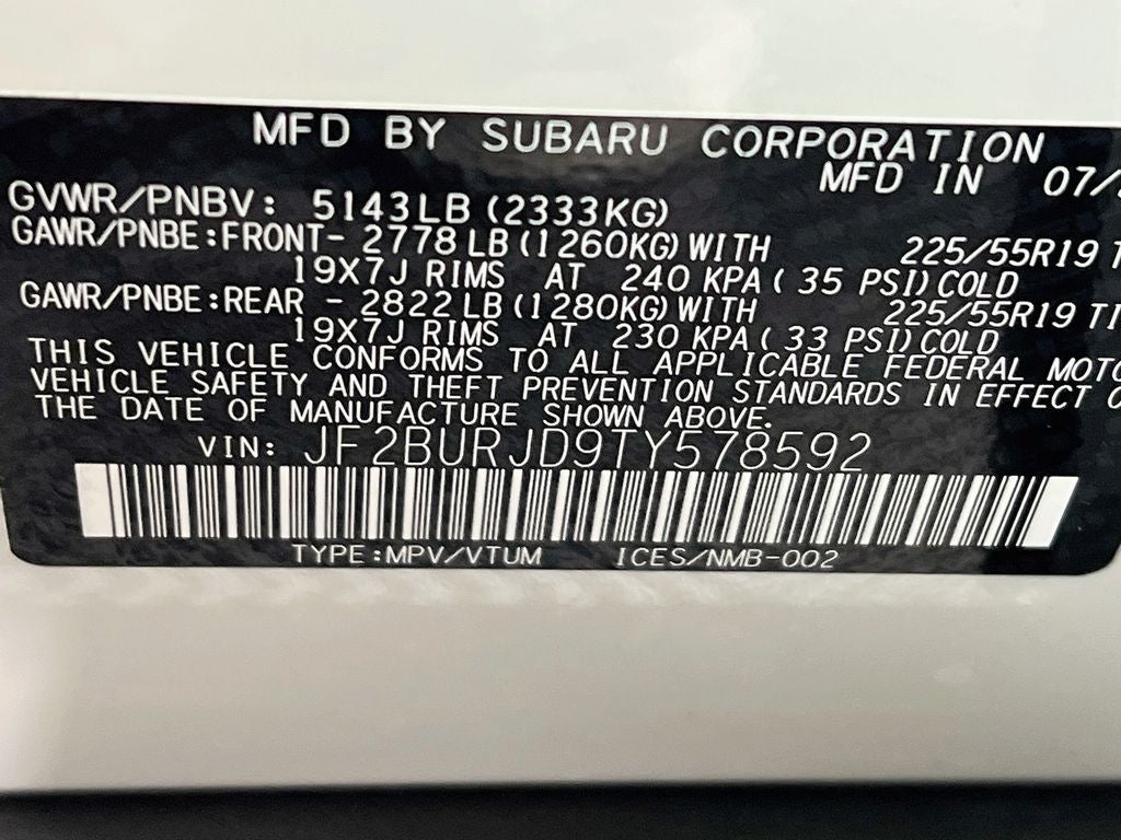 2026 Subaru OUTBACK Touring XT