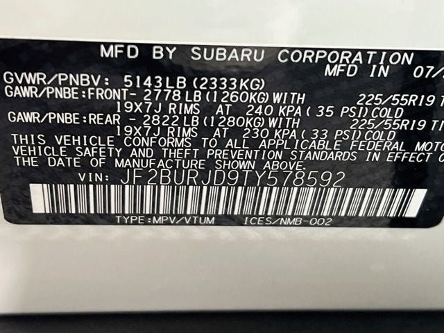 2026 Subaru OUTBACK Touring XT