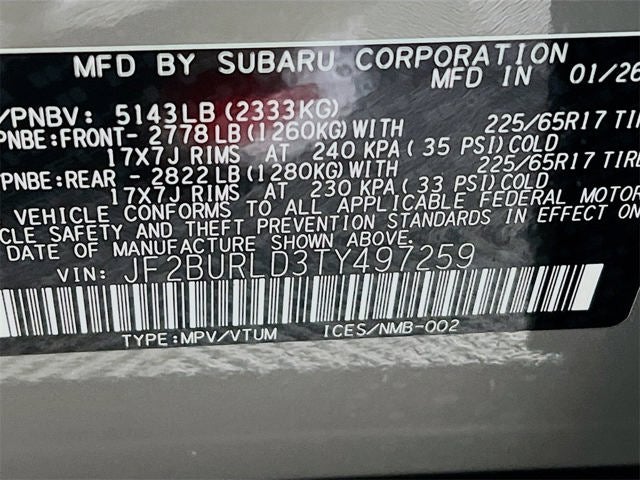 2026 Subaru OUTBACK Wilderness