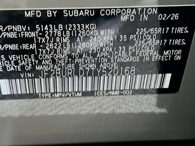 2026 Subaru OUTBACK Wilderness