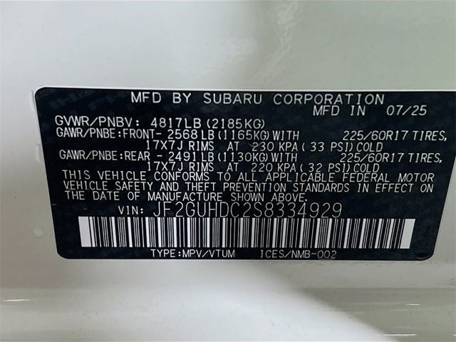 2025 Subaru CROSSTREK Premium