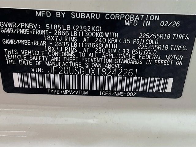 2026 Subaru CROSSTREK Sport Hybrid