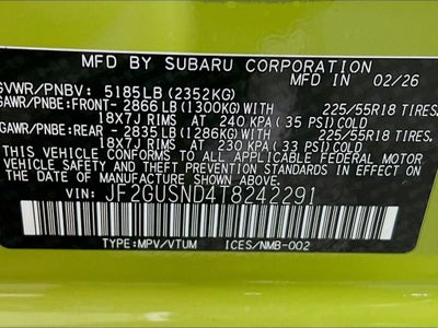 2026 Subaru CROSSTREK Limited Hybrid