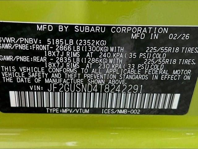 2026 Subaru CROSSTREK Limited Hybrid