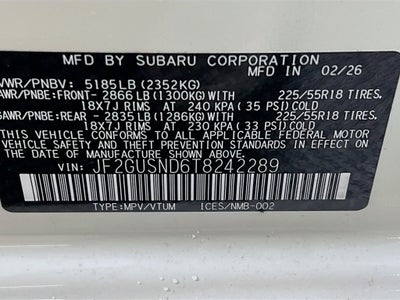 2026 Subaru CROSSTREK Limited Hybrid