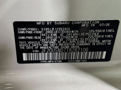 2026 Subaru CROSSTREK Limited Hybrid