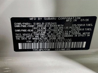 2026 Subaru CROSSTREK Limited Hybrid