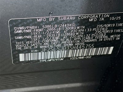 2025 Subaru FORESTER Sport Hybrid