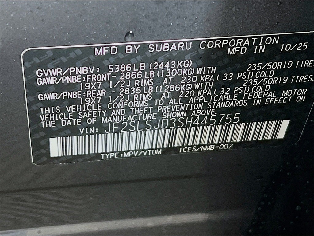 2025 Subaru FORESTER Sport Hybrid