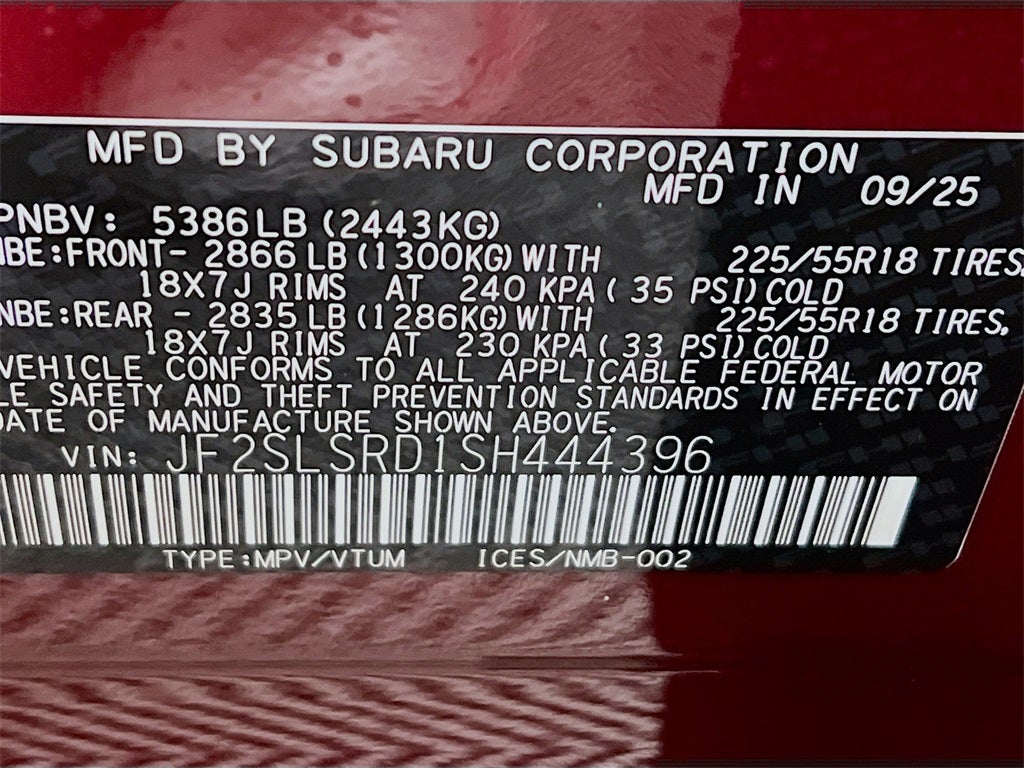 2025 Subaru FORESTER Limited Hybrid