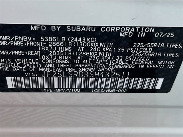 2025 Subaru FORESTER Limited Hybrid